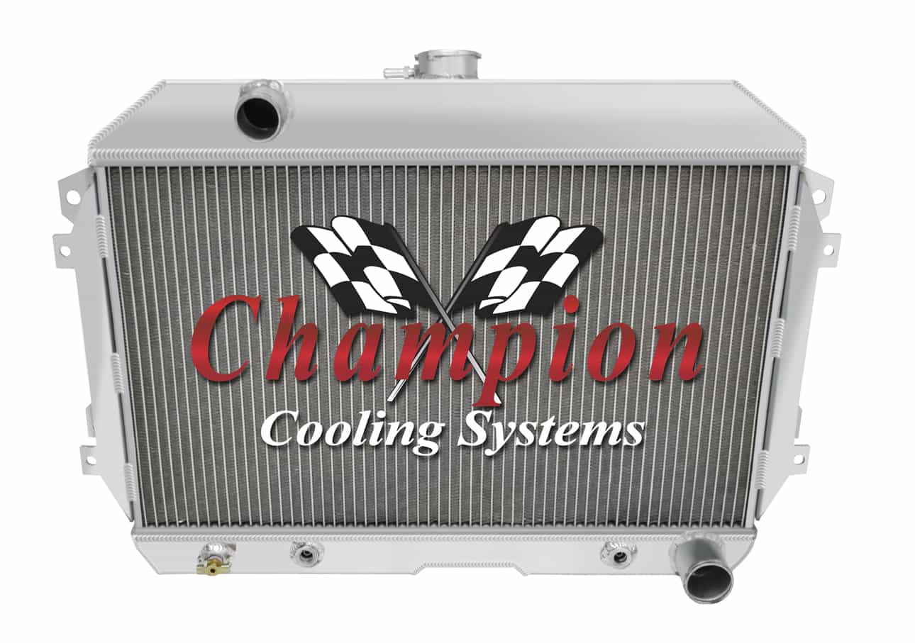 70-75 Nissan 240Z Aluminum Radiator — Champion 110CH (Chevy V8 Swap)