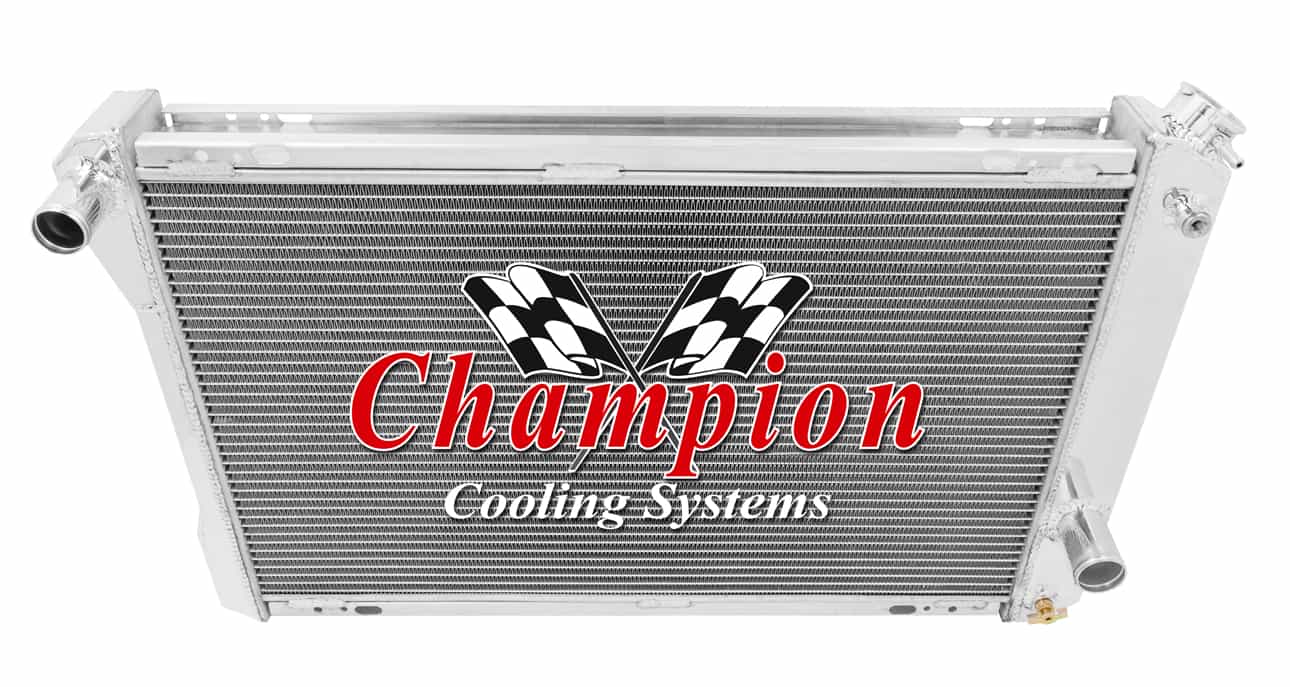 82-92 Pontiac Firebird Aluminum Radiator — Champion 951-M (No Trans Cooler)
