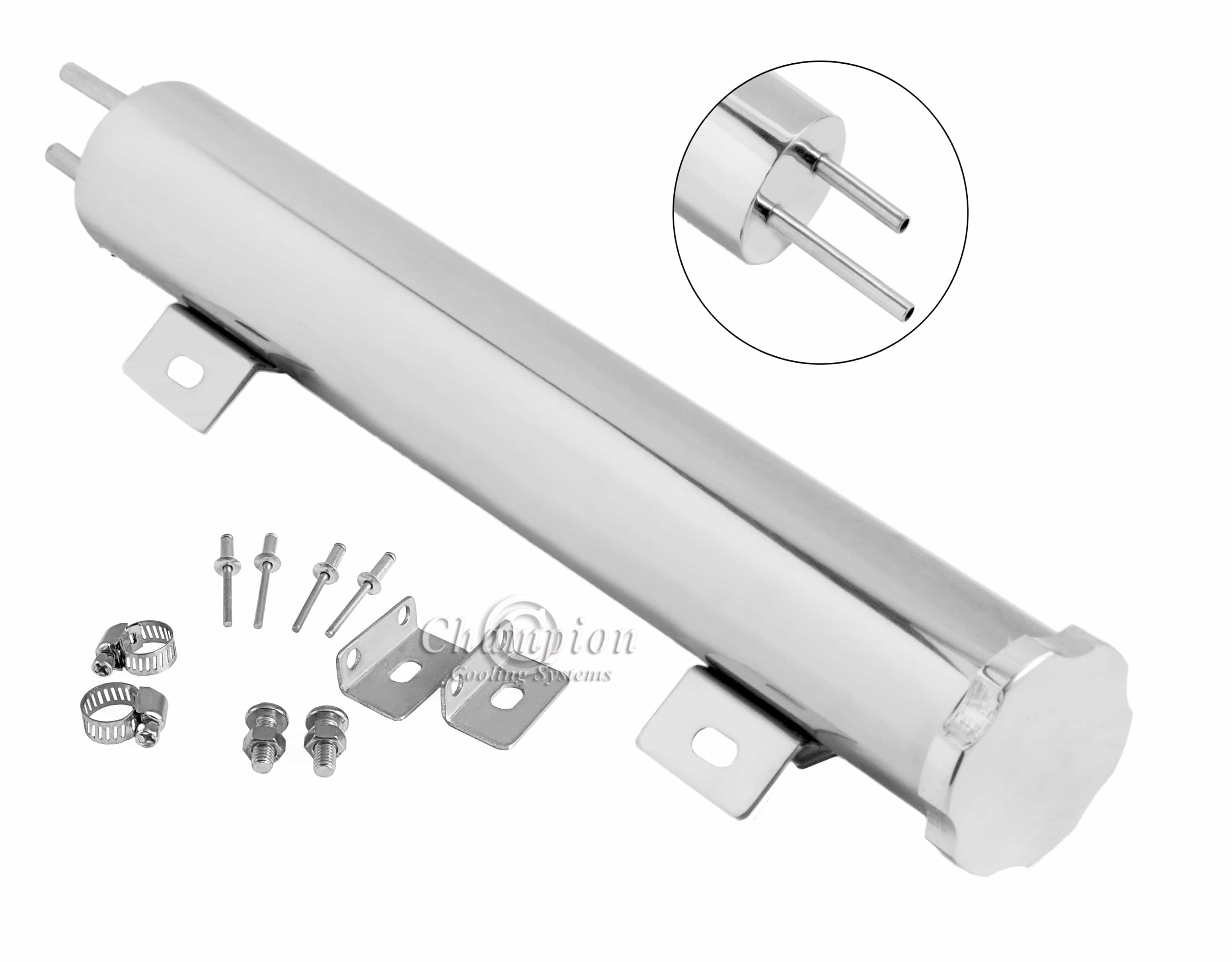 Stainless Steel Coolant Overflow Tank 3 x 16"