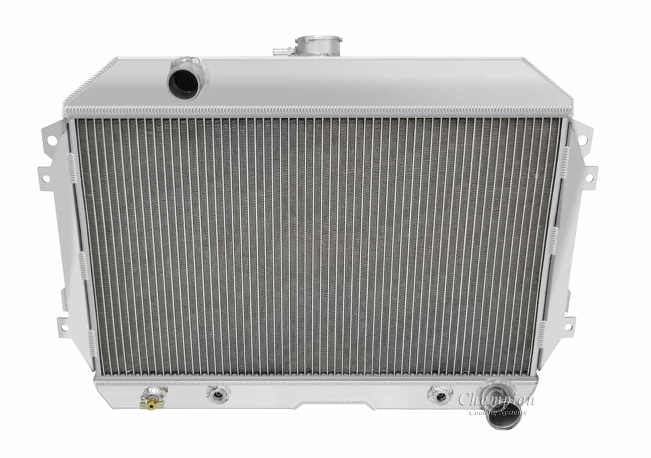70-75 Nissan 240Z Aluminum Radiator — Champion 110CH (Chevy V8 Swap) — alternate view