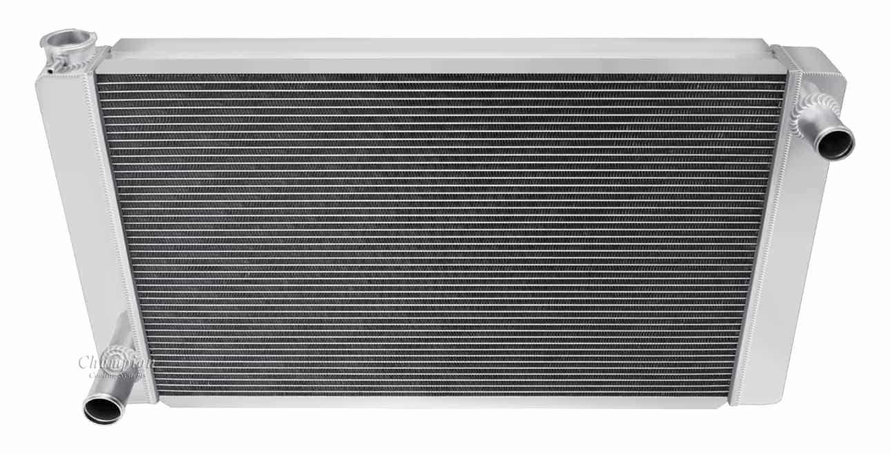 Universal Series, 28" Width Core, Ford Config 3 Row All Aluminum Radiator — alternate view