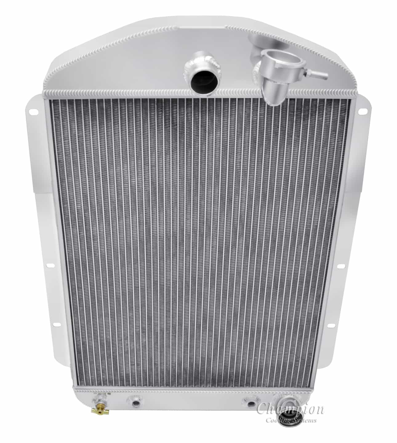 37-37 Chevrolet Master Aluminum Radiator — Champion 37CH (Chevy V8 Swap) — alternate view