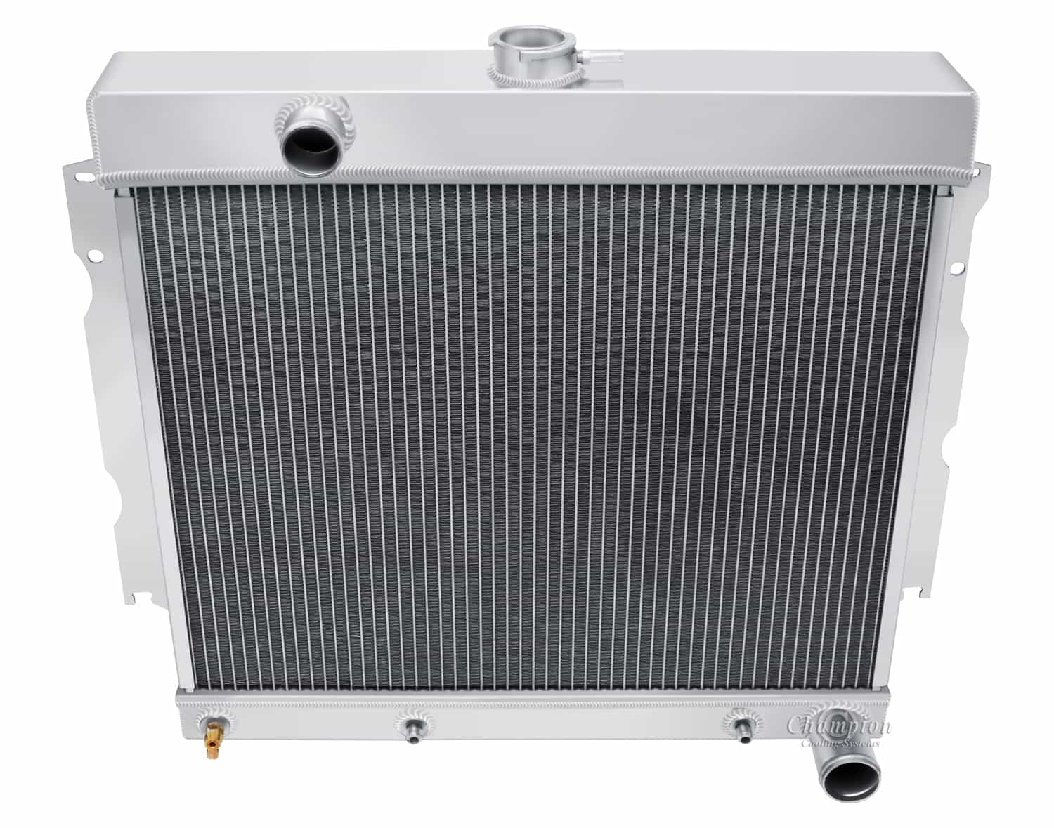 65-66 Dodge Dart w/small block 3 Row All Aluminum Radiator — alternate view