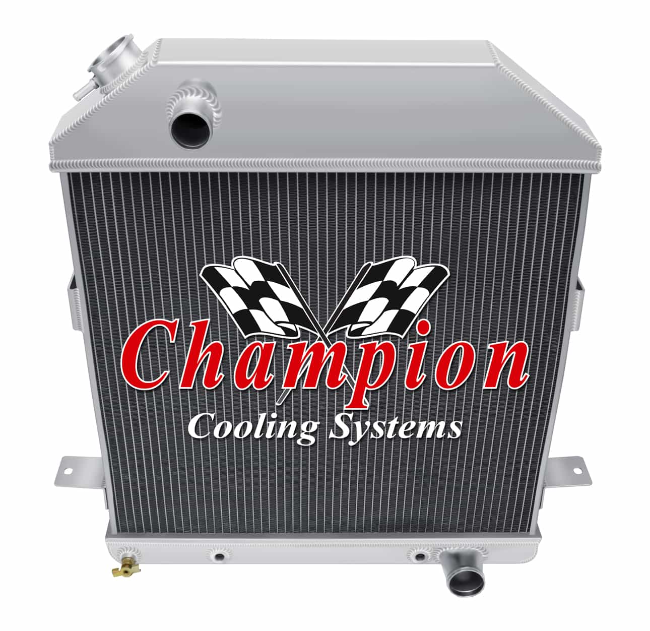 39-41 Ford Deluxe Aluminum Radiator — Champion 4001CH (Chevy V8 Swap)