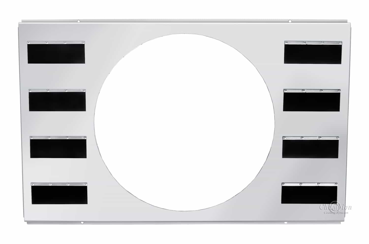 All Aluminum Fan Shroud w/ Flaps Fits Single 16" Fan for AE161, CC161, CC161DP, EC161, MC161, CC161-M — alternate view
