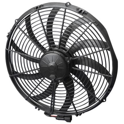 SPAL 16" Electric Fan — High Performance Race - Pull / Curved