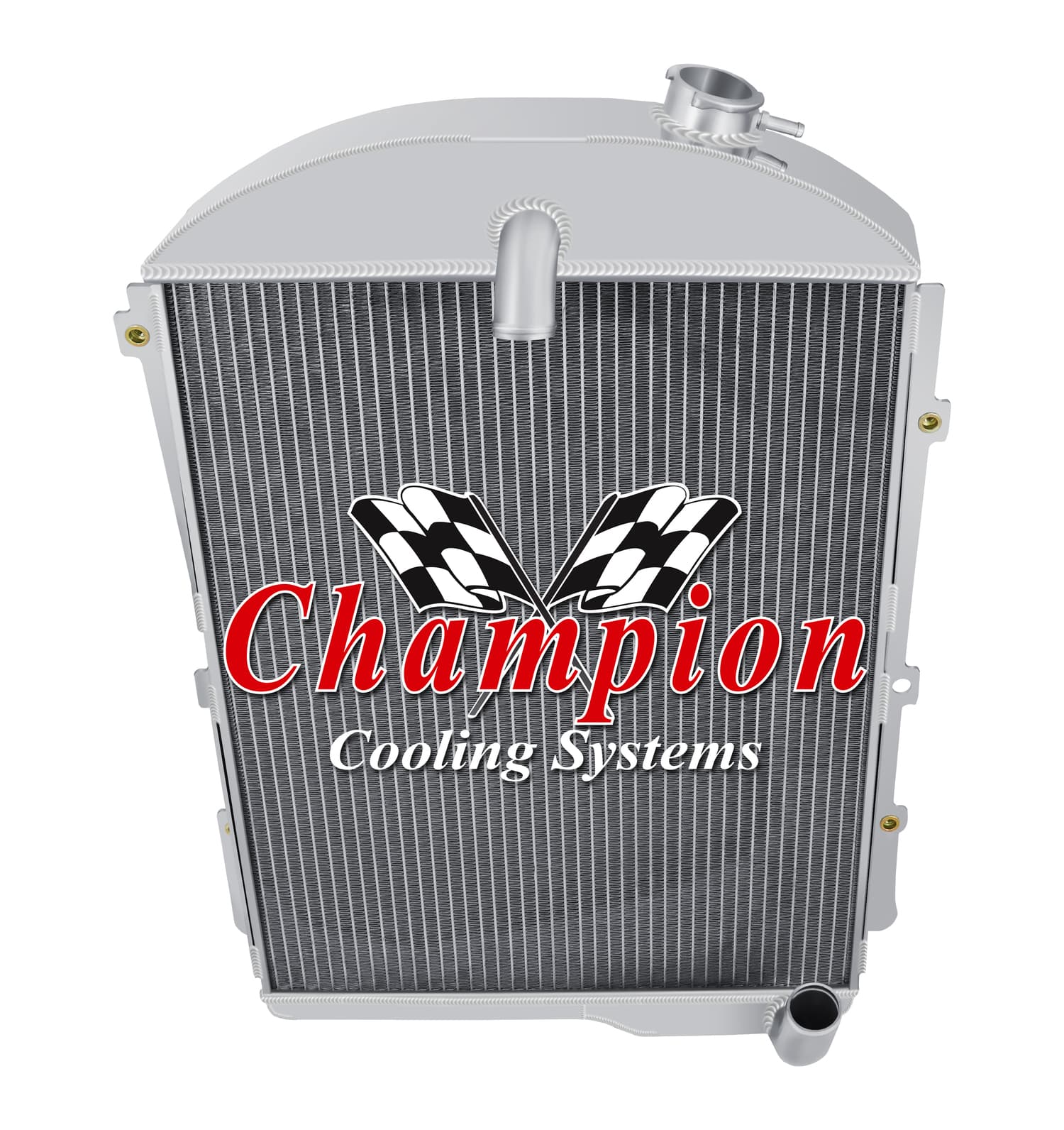 1938 Chevy Car (6 Cyl) 3 Row All Aluminum Radiator — CC38-6