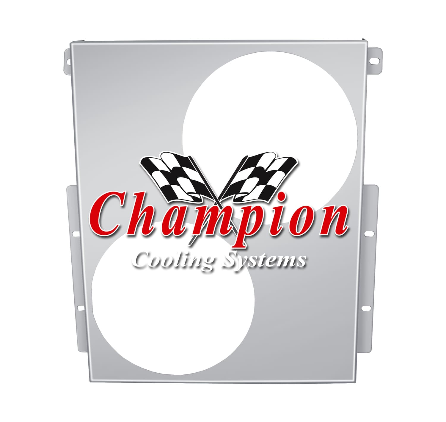All Aluminum Fan Shroud Fits (2) 10" Fans for CC37CH FS37CH-2x10