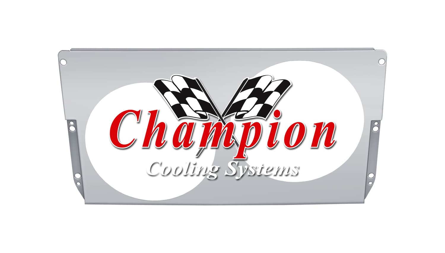 All Aluminum Fan Shroud Fits (2) 12" Fans for CC5355 FS5355-2x12
