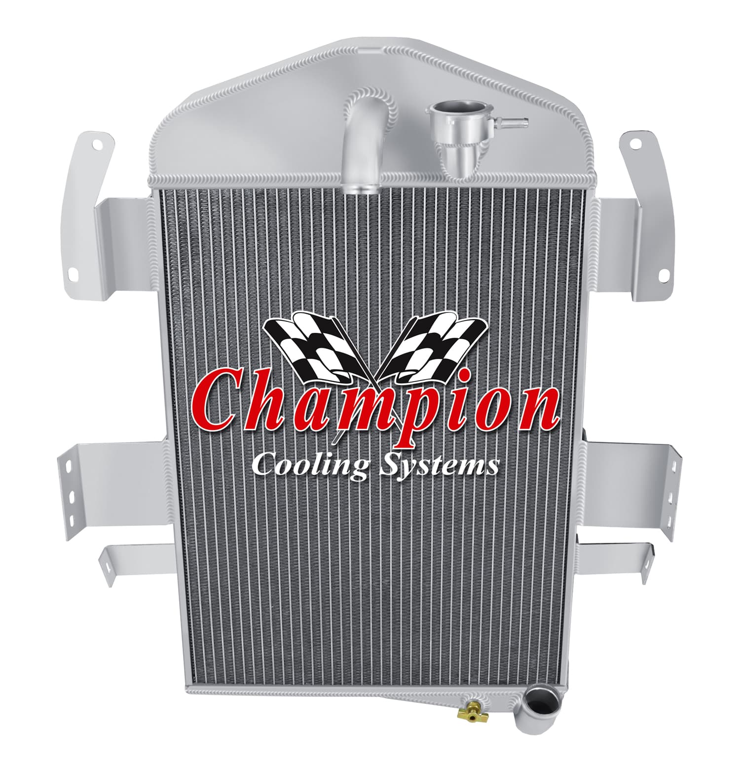 1934 Chevy Car (6 Cyl) 3 Row Aluminum Radiator