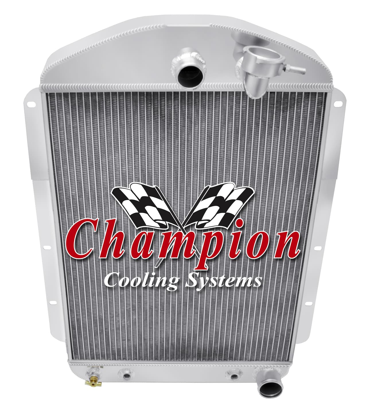 37-37 Chevrolet Master Aluminum Radiator — Champion 37CH (Chevy V8 Swap) — CC37CH