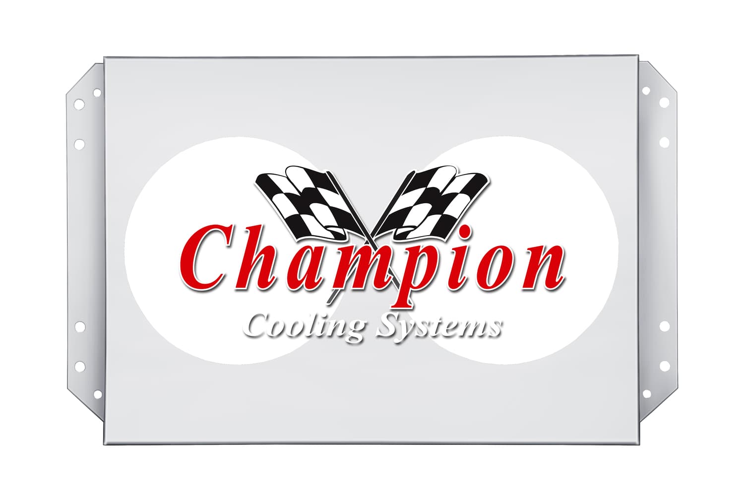 All Aluminum Fan Shroud Fits (2) 12" Fans for CC444B FS444-2x12